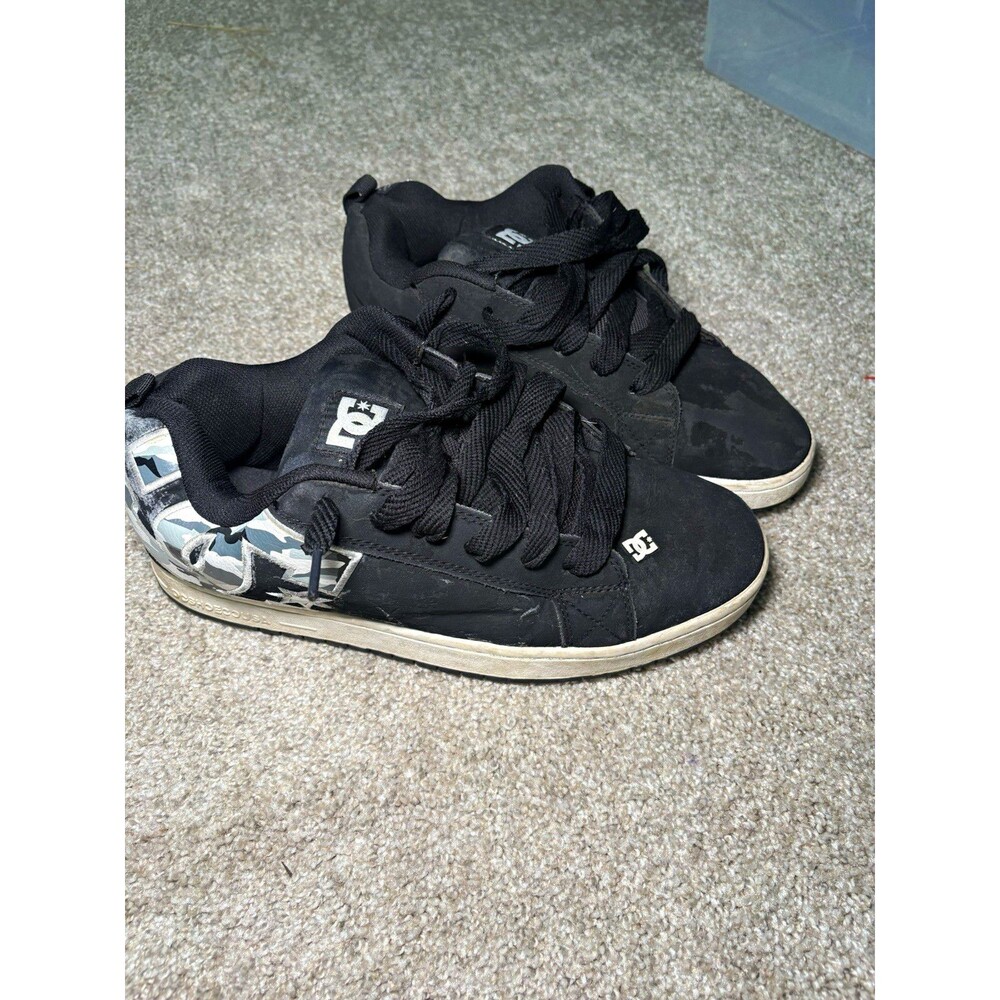 DC Shoes Black Low Top Lace-Up Skate Shoes Sneakers US 13 Medium (D, M)